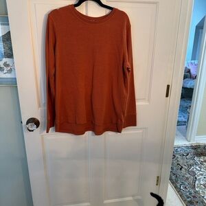 Duluth Trading Co Women's Long Sleeve Tee - Rust Orange